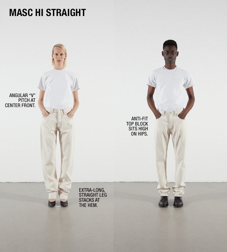 helmut lang straight leg jeans